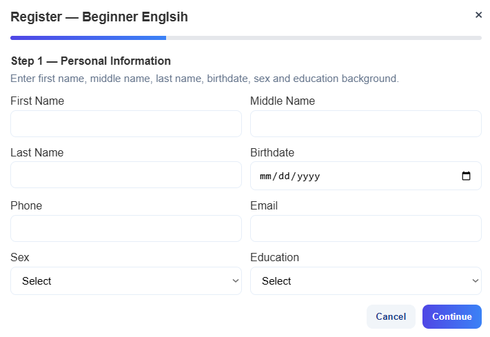 Personal Info